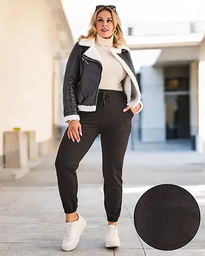 Royalfashion Moterims DIDELIO DYDŽIO flaneliniai džinsai