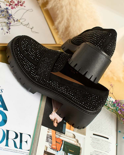 Royalfashion Moteriški mokasinai su cirkoniais Epolls