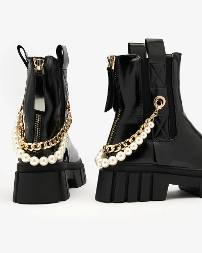 Royalfashion Черные женские сапоги Zifosca