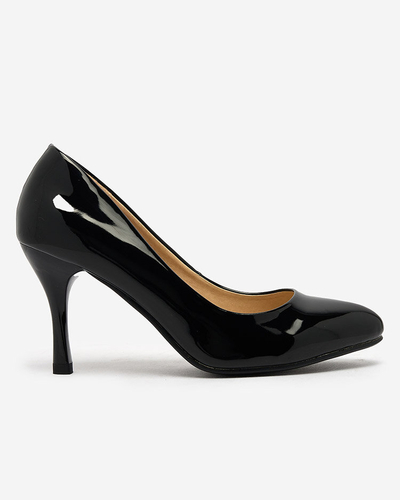 Royalfashion Черные лакированные туфли на шпильке Degonola