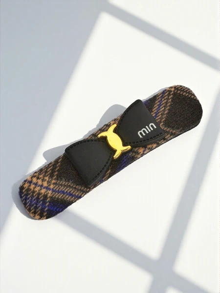 Royalfashion Hair Clip - Plaid wit' Bow