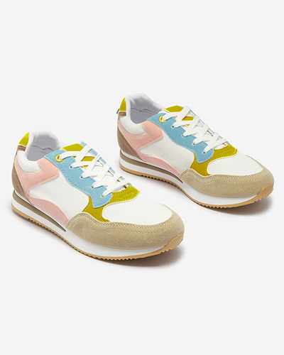 OUTLET Moteriški spalvingi sportiniai bateliai su raišteliais Semdik - Avalynė