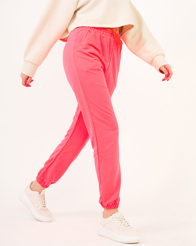 Спортивные штаны неоново розового цвета