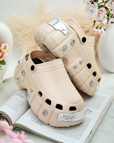 Royalfashion Moteriškos guminės šlepetės su ornamentais Kiroo