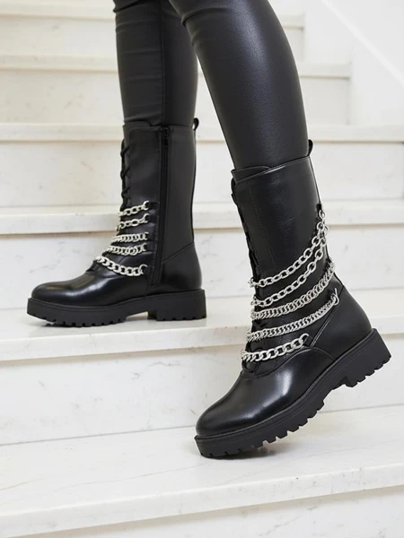 "Royalfashion" Juodi moteriški batai "Goserre"