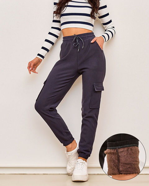 Royalfashion Moteriškos apšiltintos kovinės kelnės