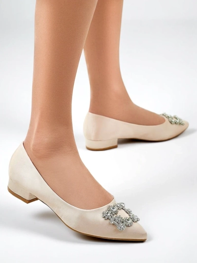 Royalfashion Женские балетки a'la сатин с декоративной пряжкой Legant