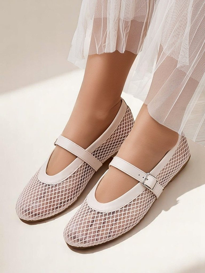 Royalfashion Женские ажурные балетки с ремешком Naommi