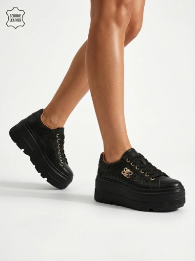 Ažūriniai moteriški sportiniai bateliai iš natūralios odos Atelle