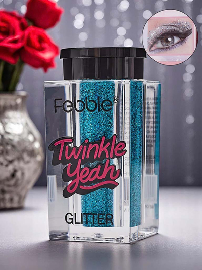 Turkio spalvos blizgučiai „Twinkle Yeah“ veidui ir kūnui