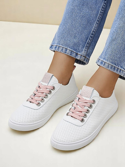 Royalfashion moteriški ekologiškos odos sportbačiai PureWalk