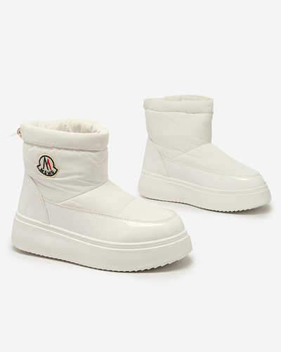 "Royalfashion" Baltos spalvos moteriški sniego batai "Ademra"