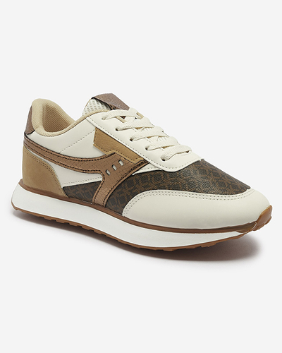 Коричнево-бежевые женские спортивные туфли Fiffvi- Footwear