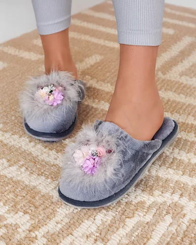 Royalfashion Moteriški šlepetės su gėlėmis Ederra