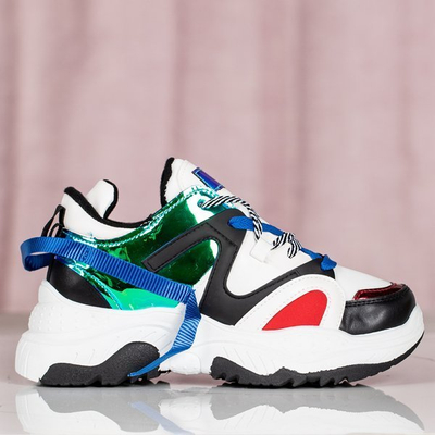 Sportowe buty ugly shoes holograficznymi wstawkami Viridiana - Obuwie