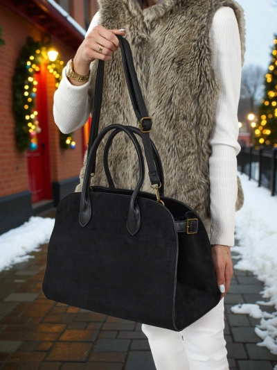 Moteriška pirkinių rankinė Dorelle iš eko zomšos