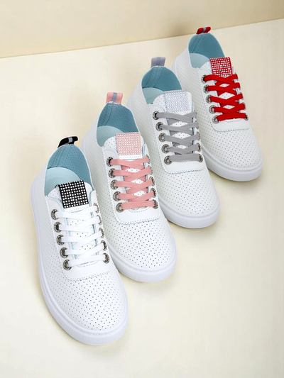 Royalfashion moteriški ekologiškos odos sportbačiai PureWalk