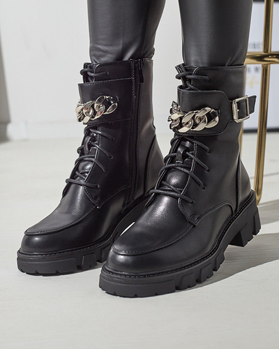 OUTLET Šilti juodi moteriški batai Effpi- Footwear