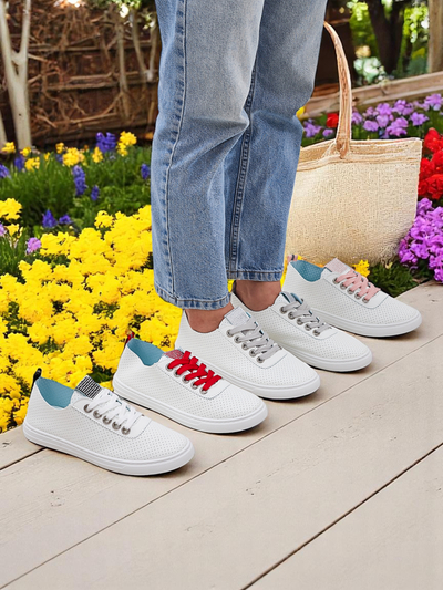 Royalfashion moteriški ekologiškos odos sportbačiai PureWalk