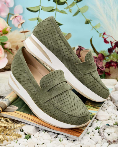 Royalfashion Moteriški mokasinai žema pakulne Sirn