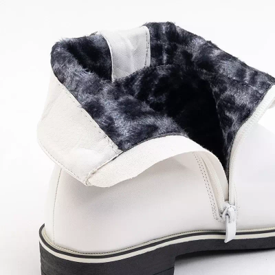 Сапоги детские белые с декором наава - Обувь