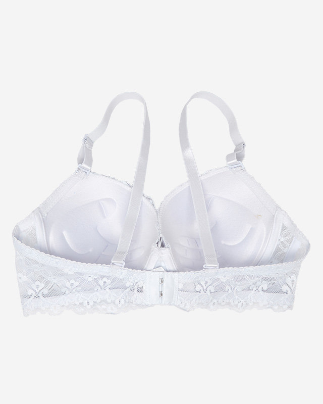 Бюстгальтер женский с белым кружевом - Нижнее белье