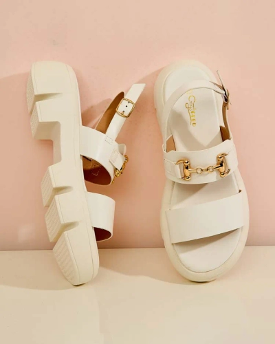 Royalfashion Moteriški eko odos sandalai su platforma Avemil
