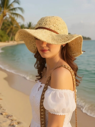 Royalfashion Женская соломенная шляпа с бантом Belle