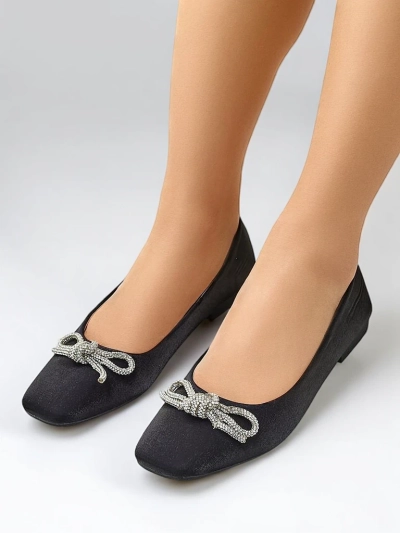 Royalfashion Женские балетки с бантом и блеском Ofenal