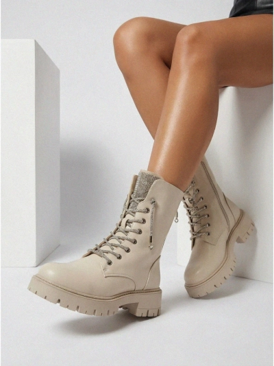 Женские ботинки Farly из экокожи на шнуровке