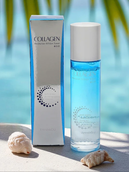 Осветляющий и увлажняющий тоник для лица с коллагеном