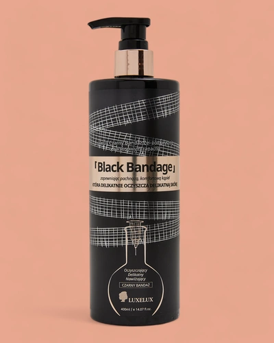 Luxelux Juodas Kūno Plaunamasis Gelis 400 ml