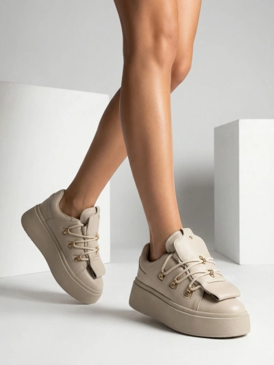 Royalfashion moteriški sportbačiai su dekoratyvine liežuvėliu Domatories