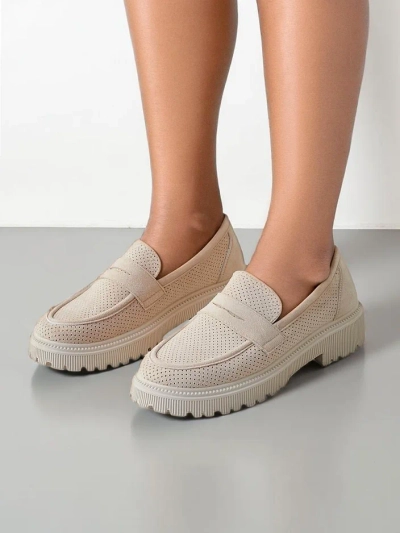 Женские экокожаные мокасины Royalfashion Dunes