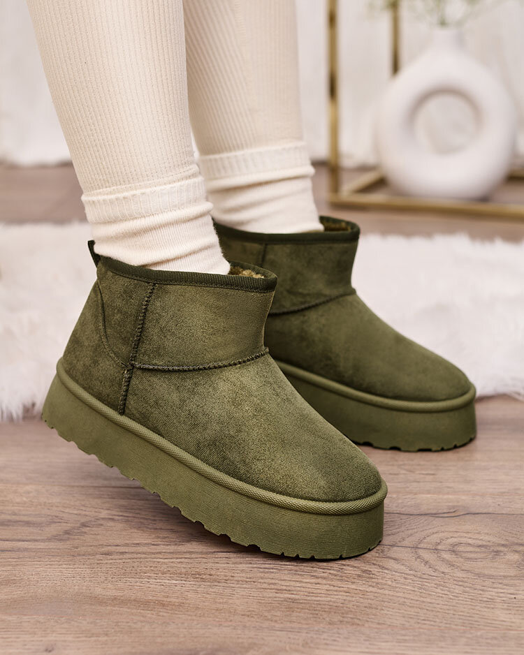 Royalfashion Green женские сапоги на платформе Ersinella