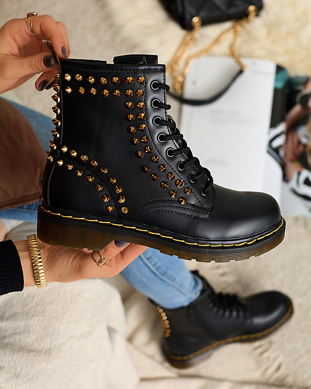 Черные женские ботинки-багги с шипами Operias - Обувь