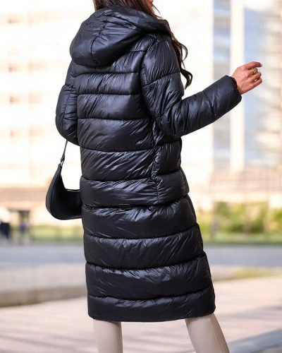 Royalfashion Черная женская зимняя куртка