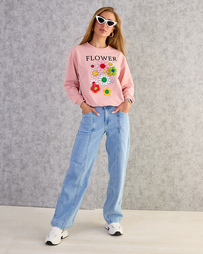 Royalfashion Женская хлопковая тонкая толстовка с принтом