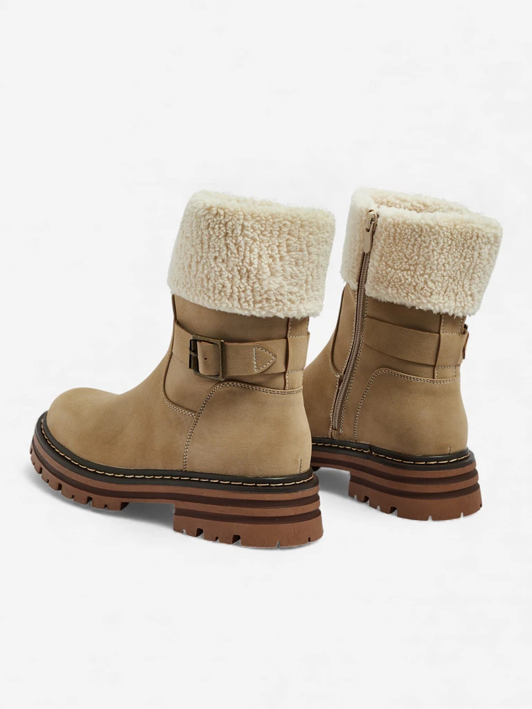 Eko odos moteriški aulinukai su kailiuku Merli