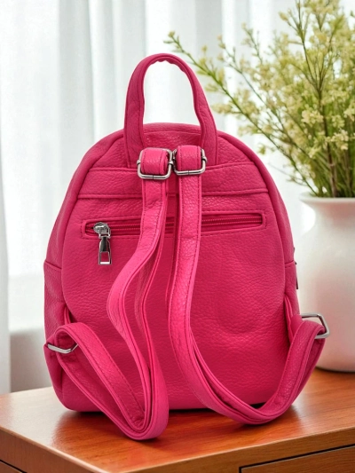 Aurelia Fuksja Рюкзак Экокожа Królewska Moda Женский 25x25cm