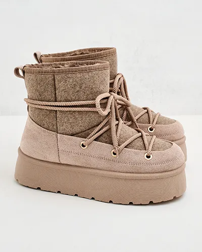 "Royalfashion" Moteriški nėriniuoti "Filori" sniego batai