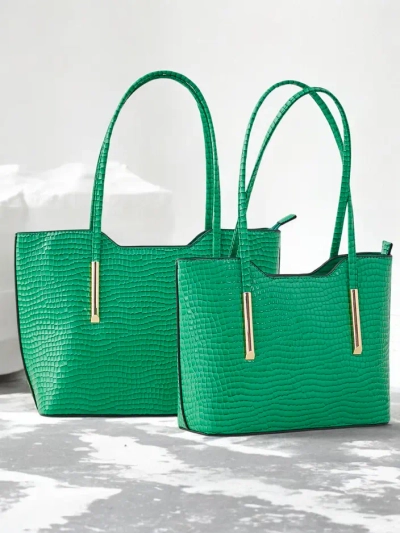 Royalfashion dvigubos lakuotos odos moteriška rankinė su įspaudu