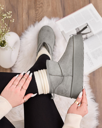 "Royalfashion" Pilki moteriški platforminiai sniego batai "Ersinella"