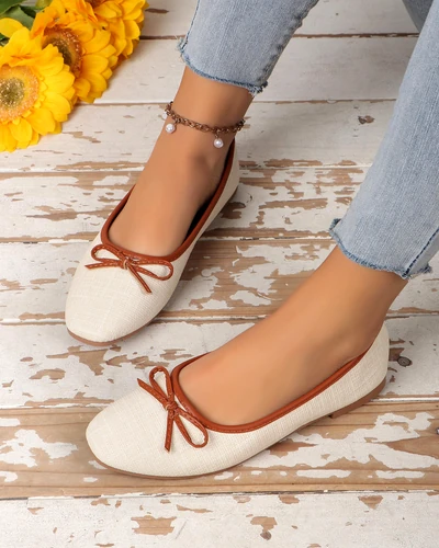 Royalfashion moteriški baleto bateliai su blizgučiais ir kaspinu Aramie