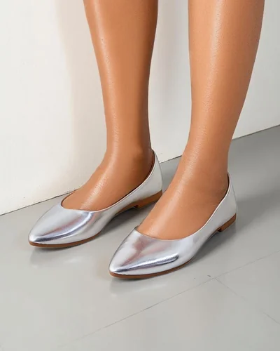 Royalfashion moterų lakuoti balerinai Aramiese