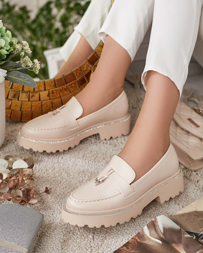 Royalfashion Женские мокасины с цирконами Ali