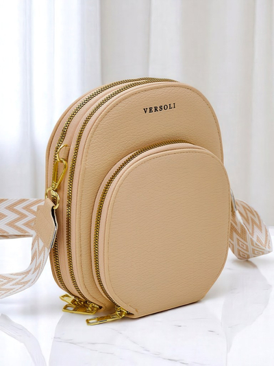 Royalfashion daugiafunkcinė rankinė-piniginė su dirželiu, su dygsniuota kišene