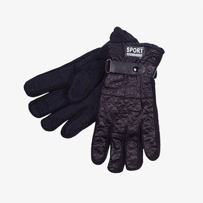 Vyriškos juodos dygsniuotos šiltos pirštinės - Priedai