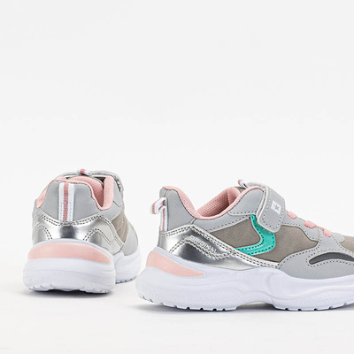 Pilki mergaičių sportiniai bateliai Klana sportbačiai - Avalynė