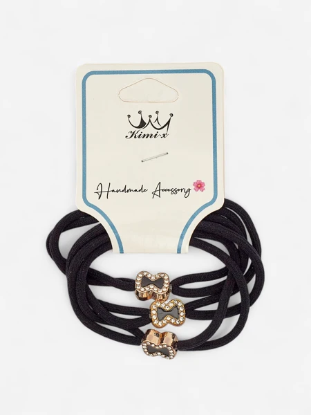 Royalfashion 3 plaukų gumyčių rinkinys su dekoratyviniais kaspinais